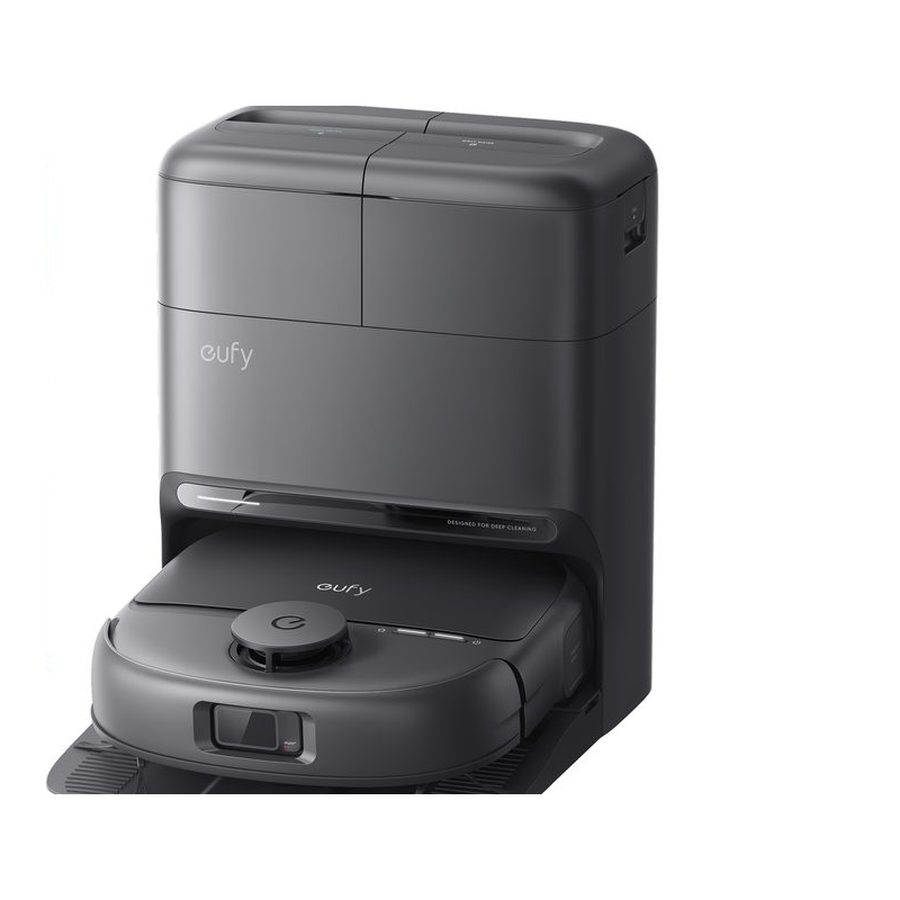 Eufy Omni C28 robot vacuum in its self-emptying station