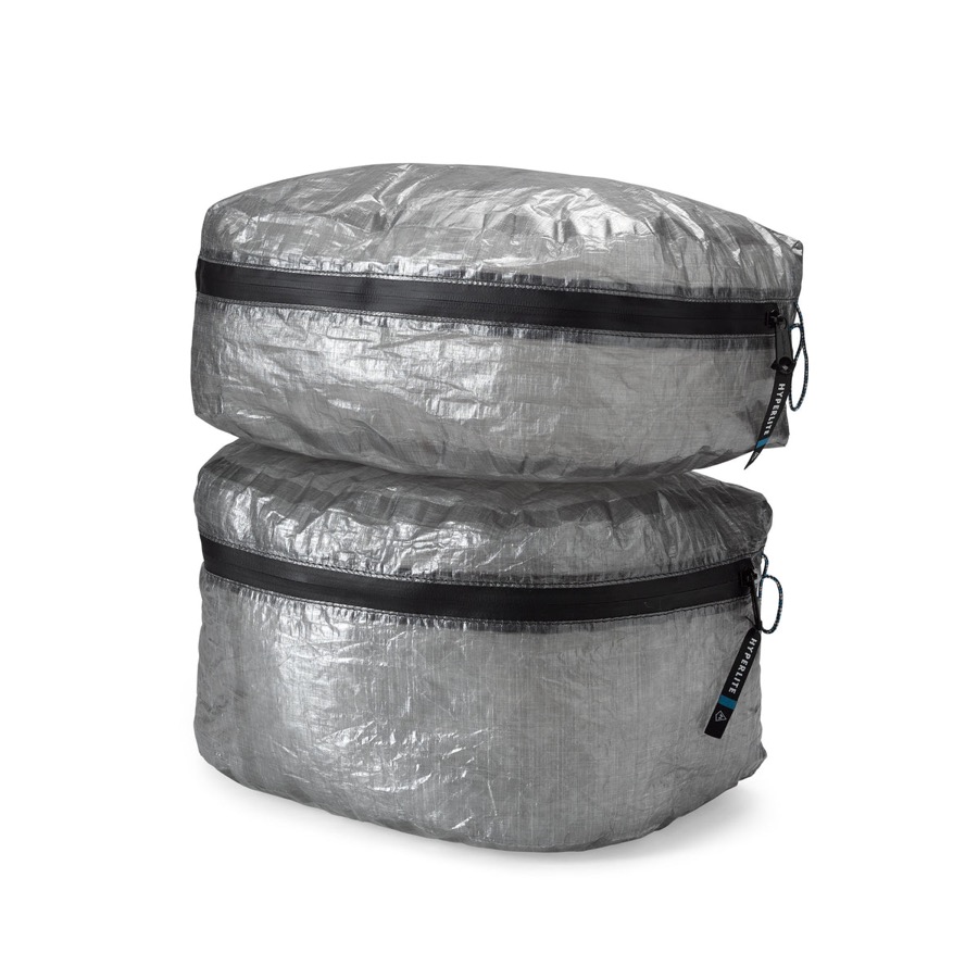 Hyperlite Mountain Gear Pods packing cube in white Dyneema