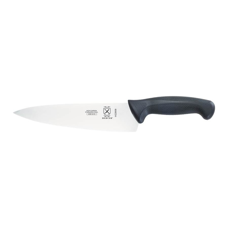 Mercer Culinary Millennia 8-inch chef's knife with black handle