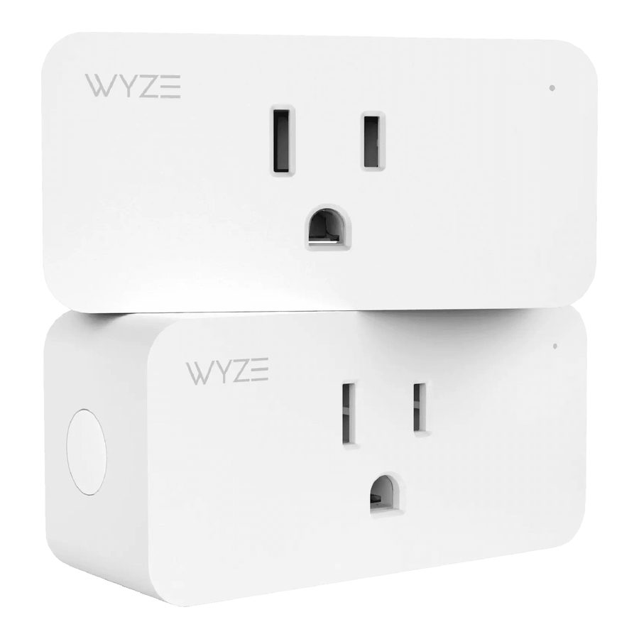 Two Wyze Plug smart plugs